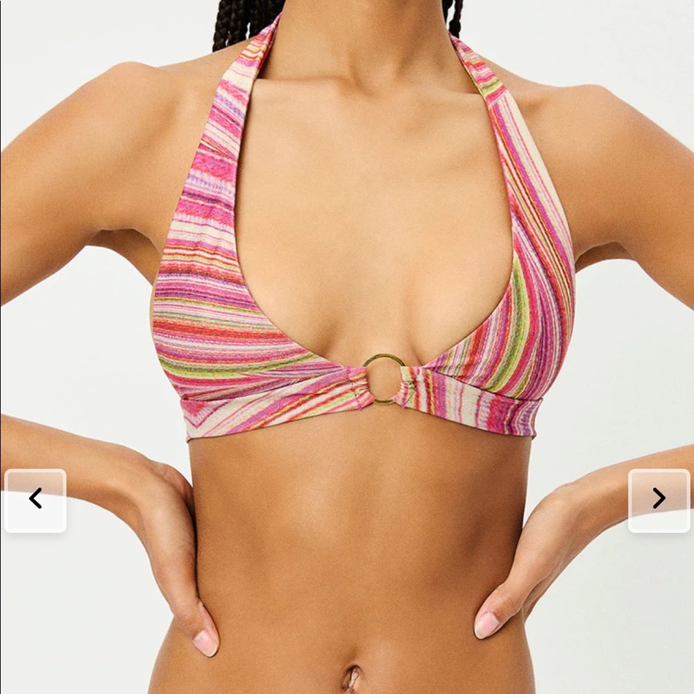 Frankie’s Bikinis Dance Pink Top